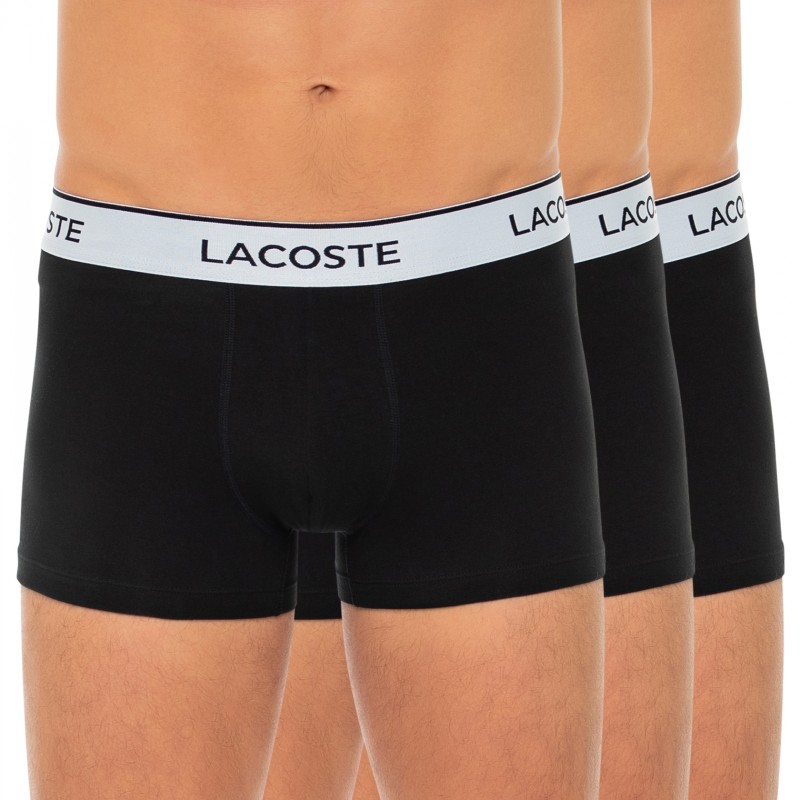 Boxerman_Herrenunterwäsche_Boxershorts_Lacoste_3-er Set_Trunks_Schwarz