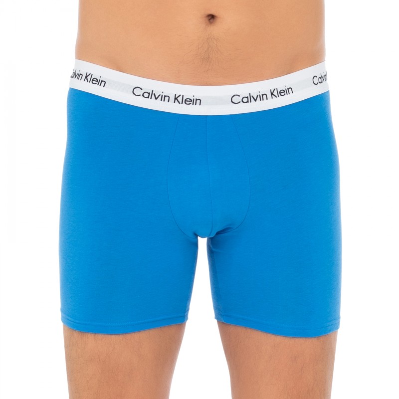 CalvinKlein_3-erSet_BoxerBriefs_Grau,Weiß&Blau