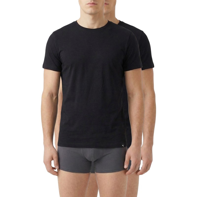 Puma 2-er Set Round Neck T-Shirts Schwarz günstig online kaufen