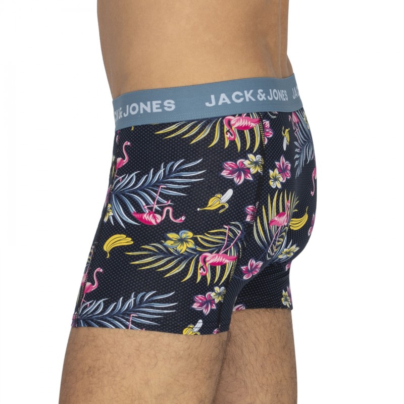 Jack & Jones_3-er Set_Trunks_Blau&Schwarz_mitMotiv