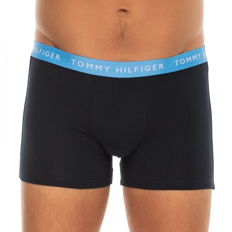 Tommy Hilfiger 5-er Set Trunks Blau mit verschiedenfarbigen Webbund