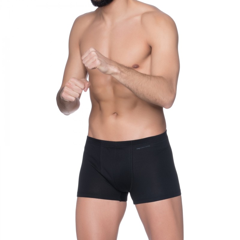 Mey_Casual Cotton_Boxer Briefs_Schwarz