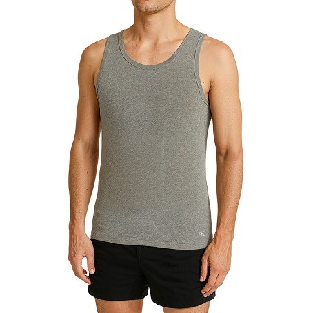 Calvin Klein 3-er Set Tanktop Weiß, Grau & Blau