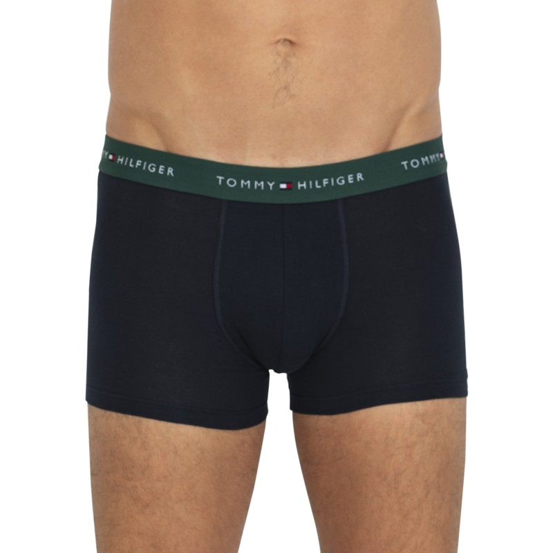 Tommy Hilfiger_3er_Set_Trunks_Blau_verschiedenfarbigen Webbund