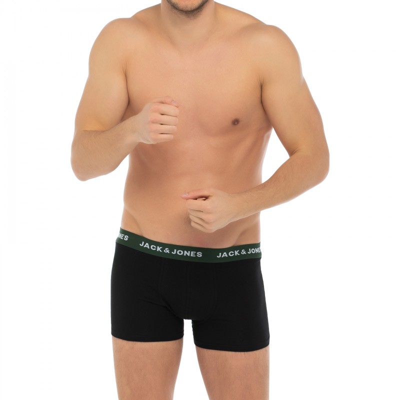 Jack&Jones_7-erSet_Trunks_Schwarz_mitverschiedenfarbigemWebbund