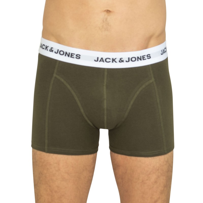 Jack & Jones 10-er Set Trunks Schwarz, Blau, Grün & Grau