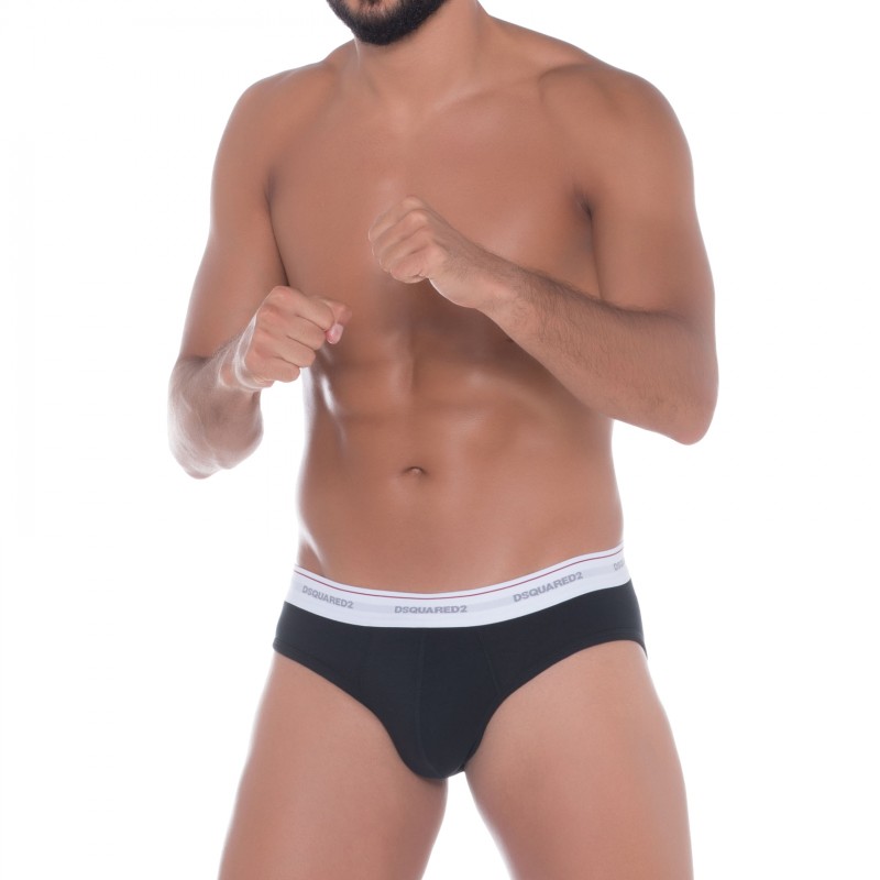 DSQUARED2_2-er Set_Slips_Schwarz