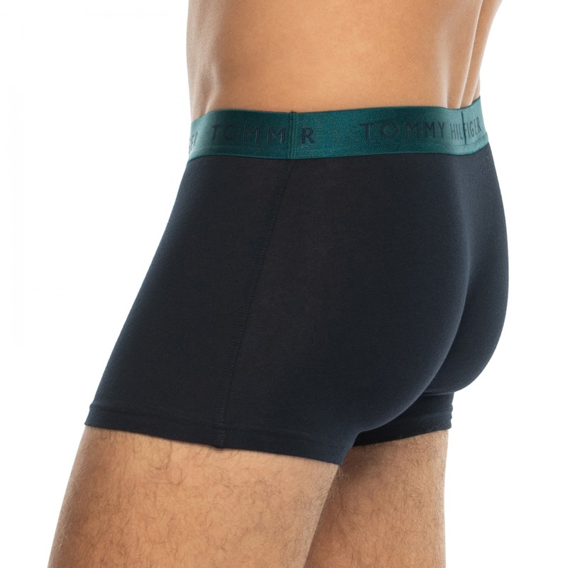 TommyHilfiger_3-erSet_Trunks_Blau_mitverschiedenfarbigemWebbund