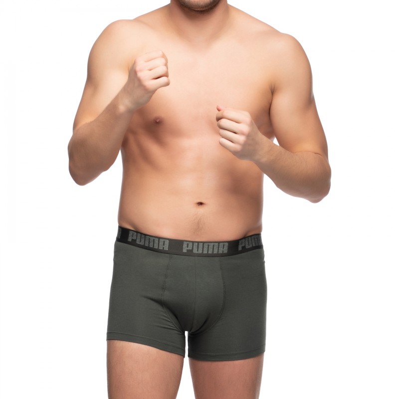 Boxerman_Herrenunterwäsche_Puma_2-er Set_Basic Boxer_Khakigrün