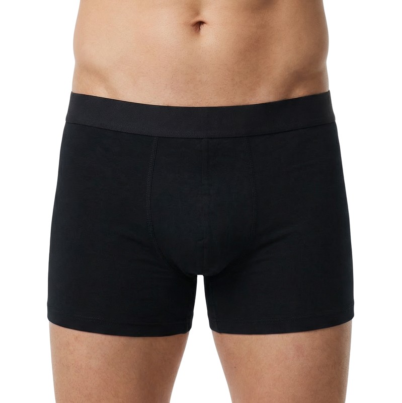 Schiesser_2-er Set_Shorts_Grau_mit_Ananas_Schwarz