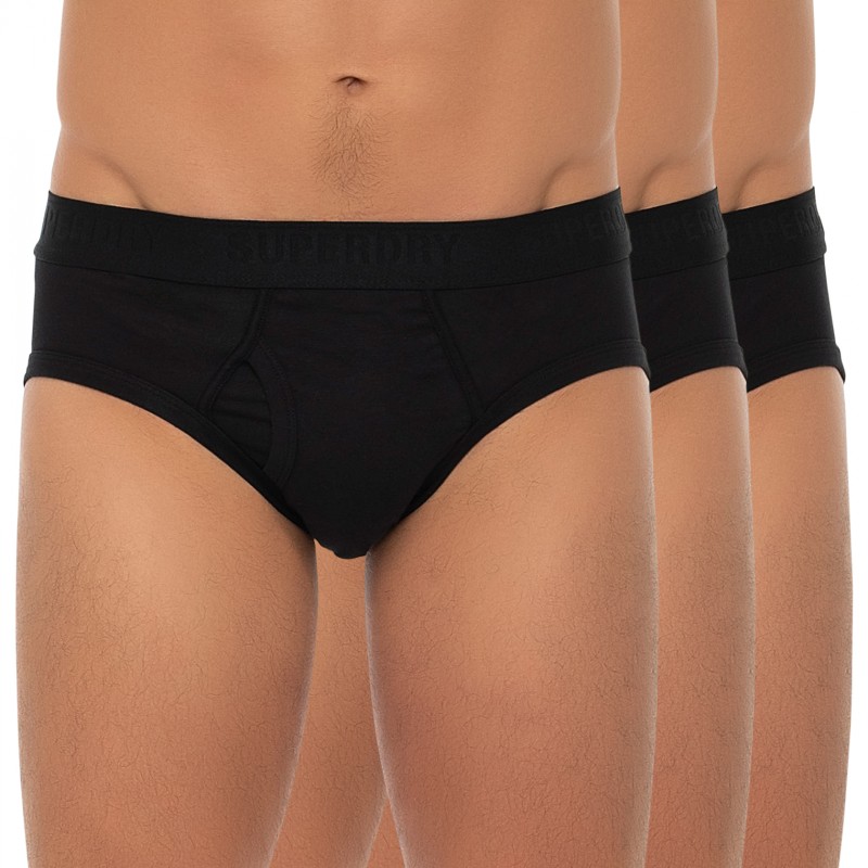 Boxerman_Herrenunterwäsche_Superdry_3-er Set_Slips_Schwarz