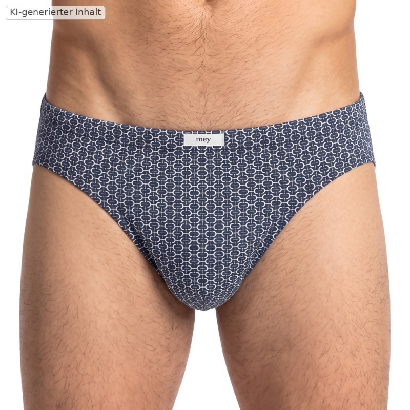 Mey_Slip_Blau_Weiß_mit_Muster