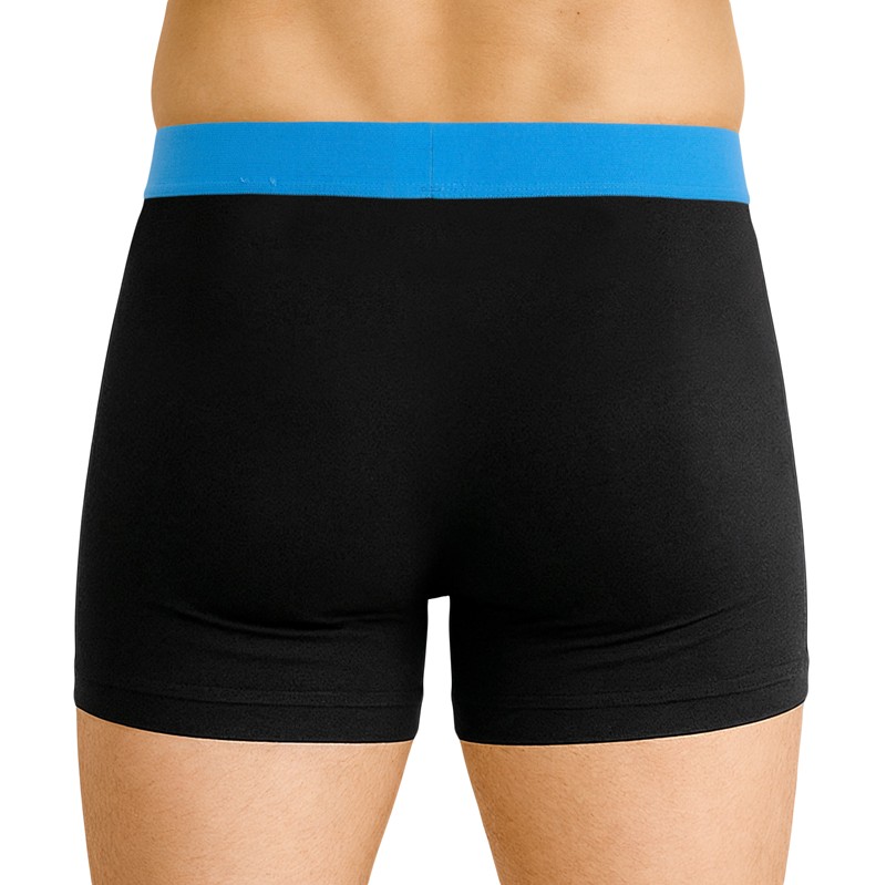 Schiesser_3-erSet_Trunks_Schwarz_mit_verschiedenfarbigem_Webbund