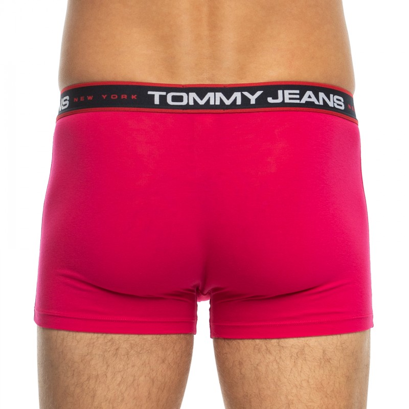 TommyHilfiger_3-erSet_Trunks_Blau&Pink_mitverschiedenfarbigemWebbund