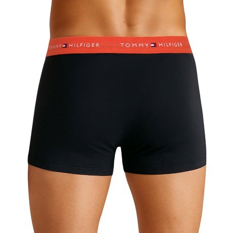 Tommy Hilfiger 3-er Set Trunks Schwarz mit verschiedenfarbigem Webbund