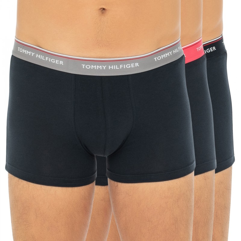 TommyHilfiger_3-erSet_Trunks_Blau_mitverschiedenfarbigemWebbund