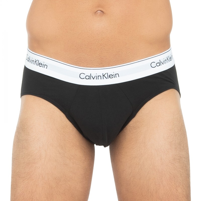 Boxerman_Herrenunterwäsche_Calvin Klein_3-er Set_Slips_Grau Weiß & Schwarz