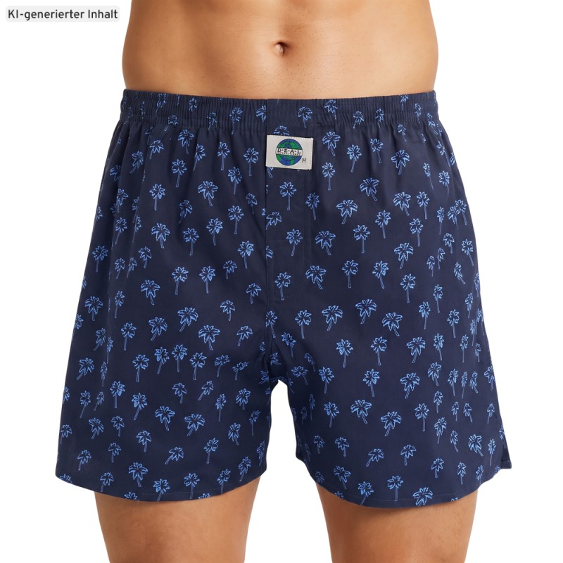 D.E.A.LInternational_Boxershorts_Dunkelblau_mit_Print
