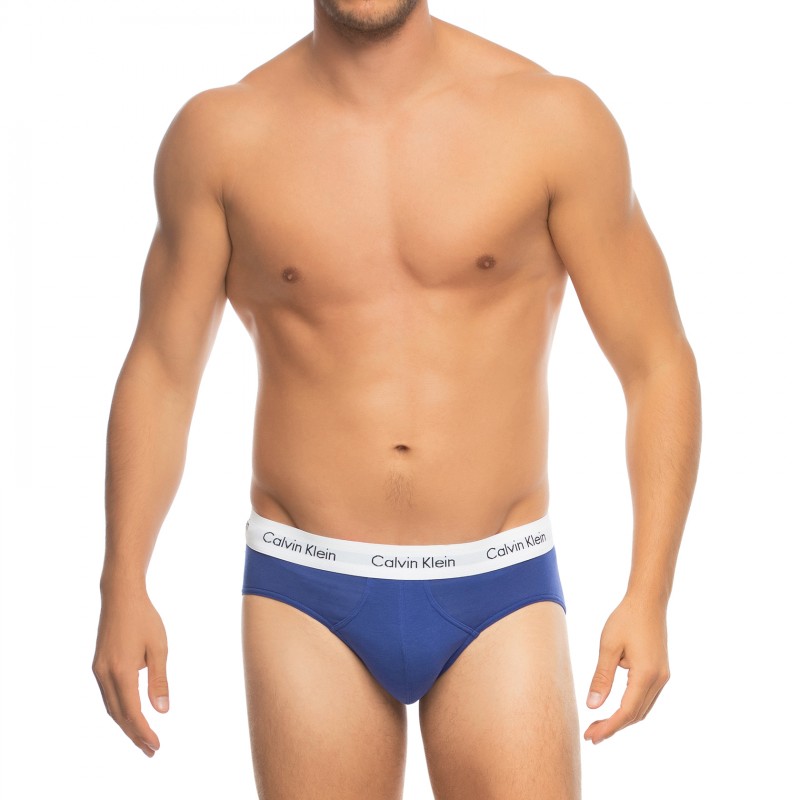 CalvinKlein_3-erSet_Slips_Schwarz,Beige&Lila