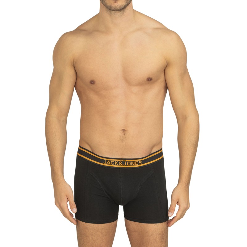 Jack&Jones_5-er_Set_Trunks_Schwarz_Grau_&_Blau_verschiedenfarbigen_Webbund