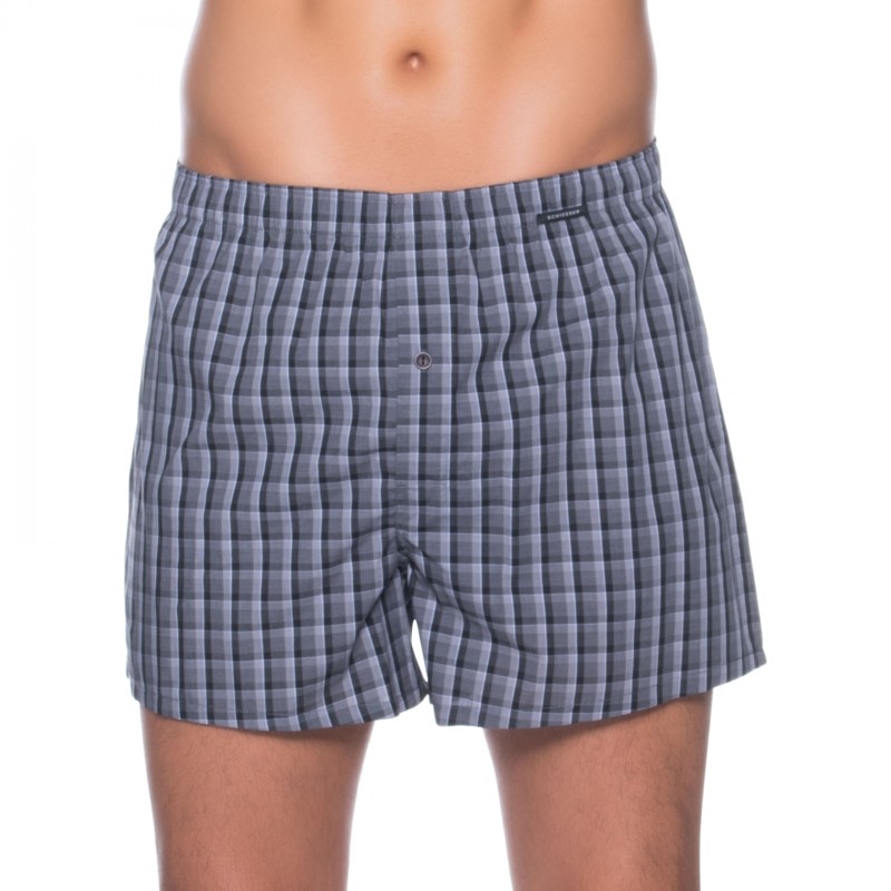 Schiesser_2-erSet_Boxershorts_Blau_kariert