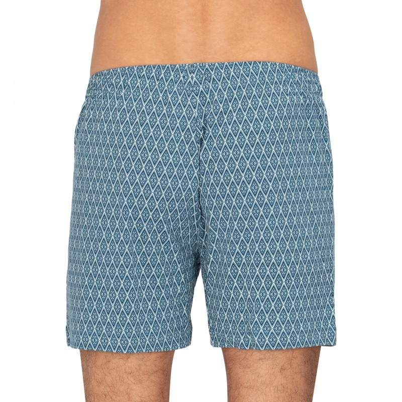 Schiesser_2-erSet_Boxershorts_Dunkelblau&Blau_gemustert