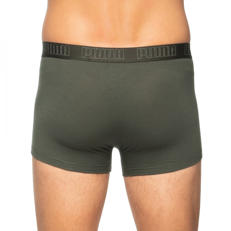 Boxerman_Herrenunterwäsche_Boxershorts_Puma_2-er Set_Basic Trunks_Olivgrün
