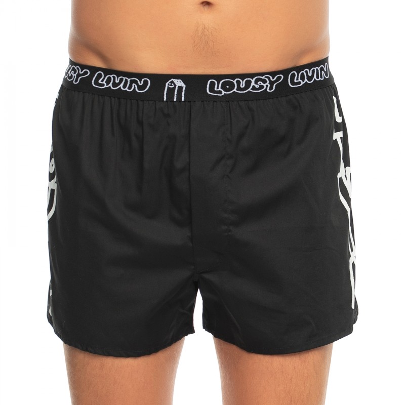LousyLivin_2-erSet_Boxershorts_Schwarz&Weiß