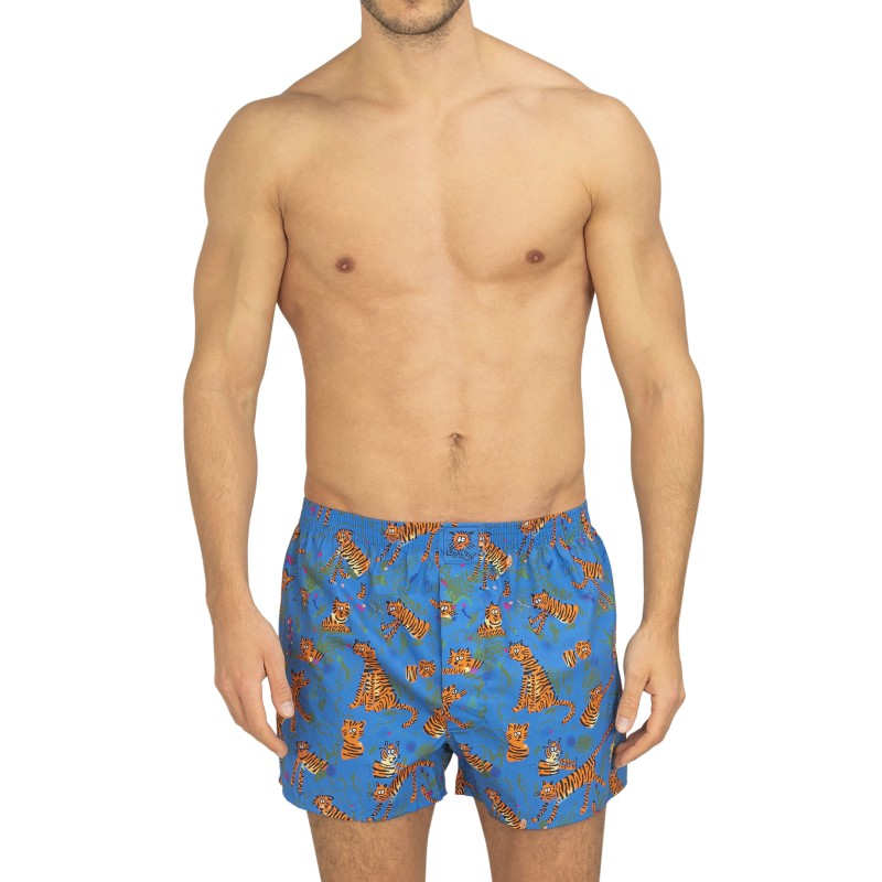 Lousy Livin Boxershorts 2-er Set Blau & Rot mit All-Over-Print