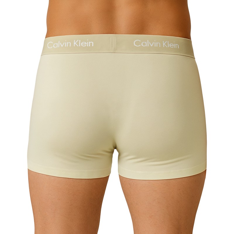 Calvin Klein 3-er Set Trunks Blau, Beige & Grün