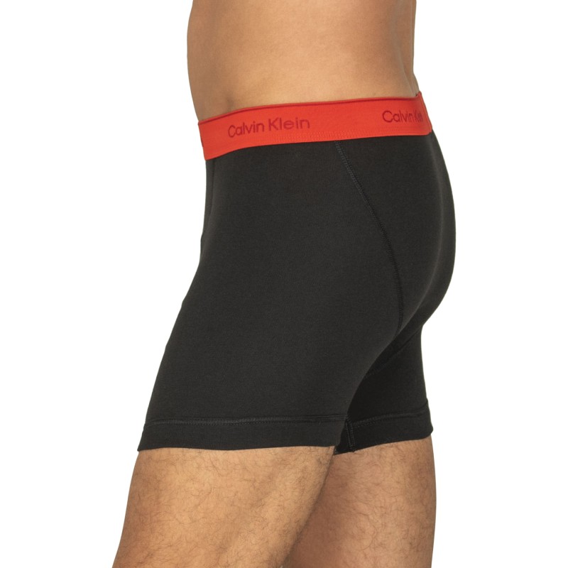 CalvinKlein_3-erSet_BoxerBriefs_Schwarz_mitverschiedenfarbigem_Webbund