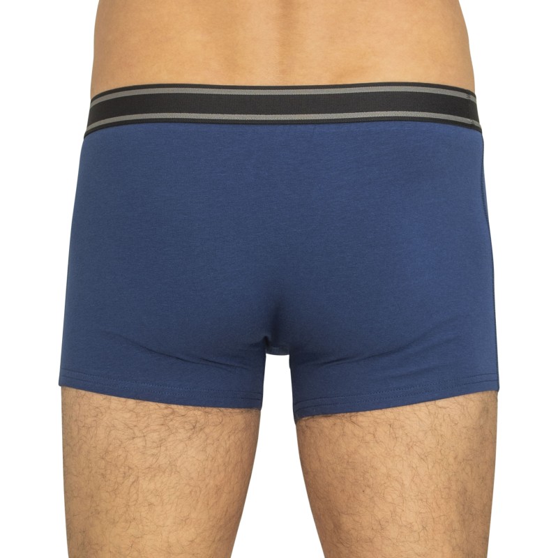 Jack & Jones 5-er Set Trunks Schwarz, Grau & Blau mit verschiedenfarbigen Webbund