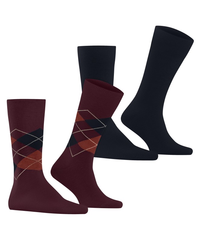 Burlington_Socken_Rot_Dunkelblau