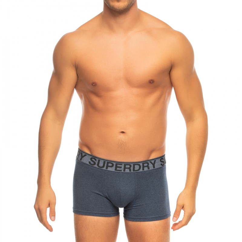 Superdry_3-erSet_Trunks_Blau