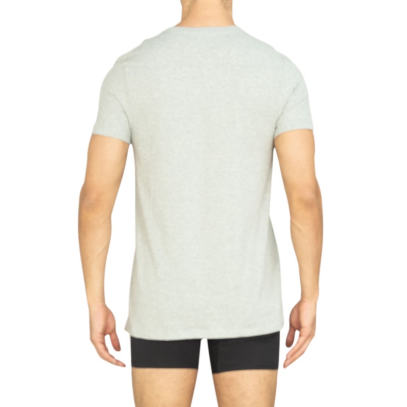 Calvin Klein 3-er Set T-Shirt Weiß, Grau & Blau