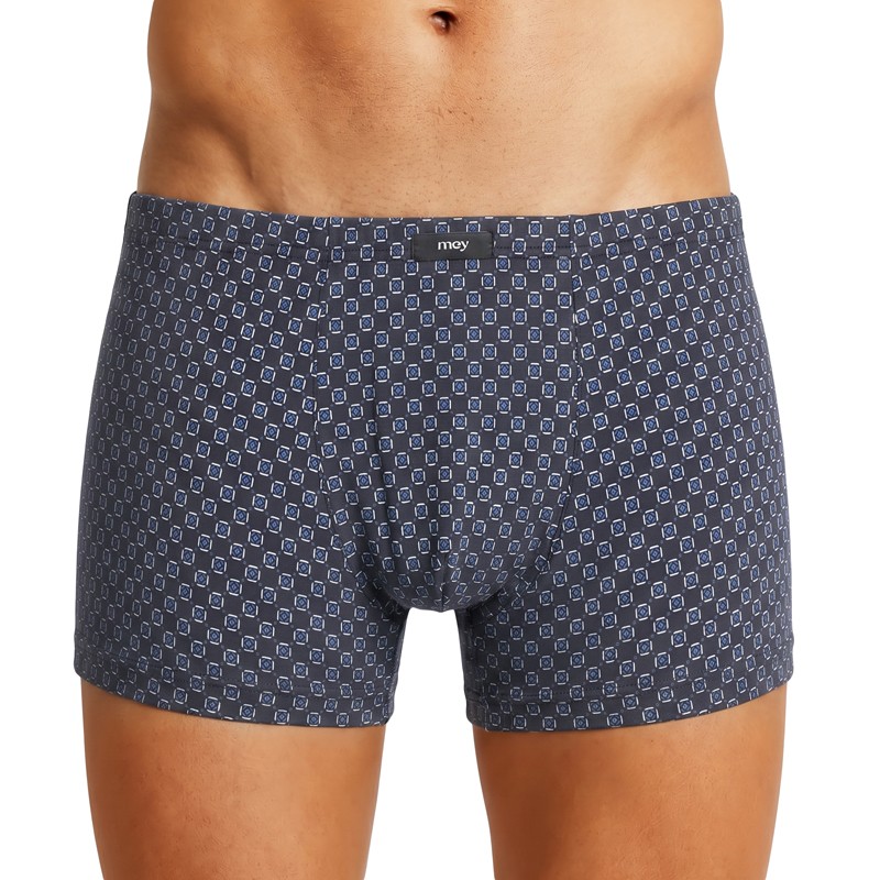 Mey_Shorty_Dunkelgrau_Blau_Weiß_Muster