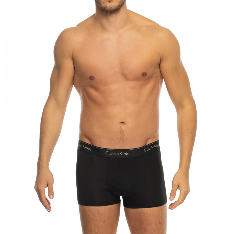 CalvinKlein_3-erSet_Trunks_Schwarz&Rot