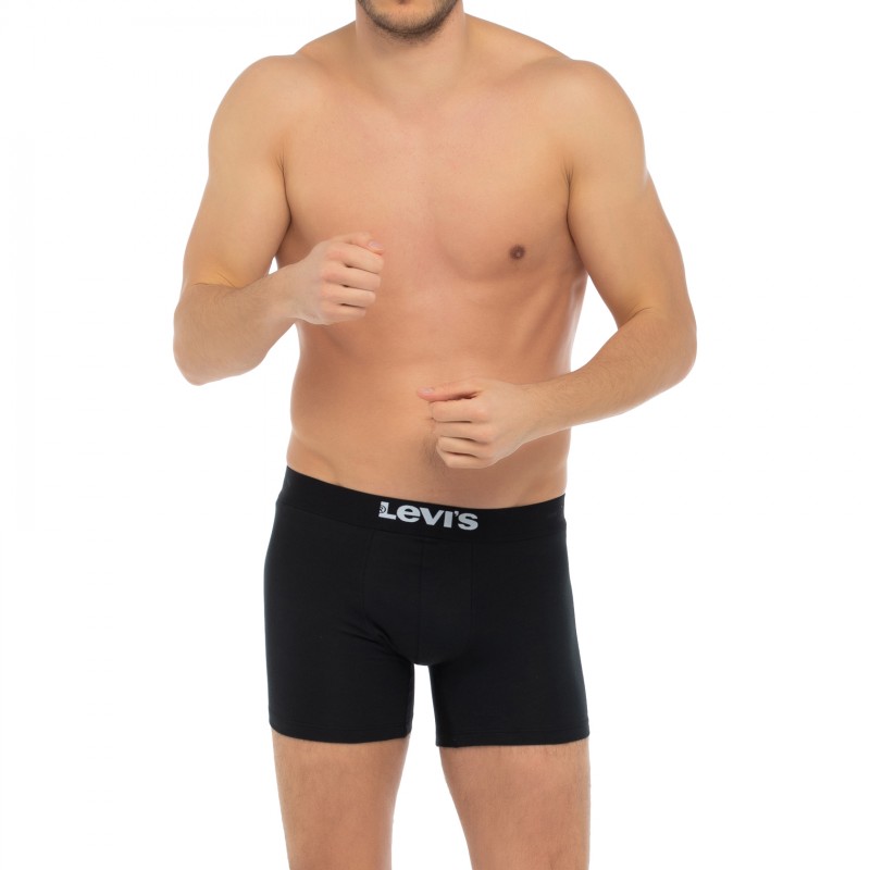 Levi's_4-erSet_BoxerBriefs_Schwarz&Grau