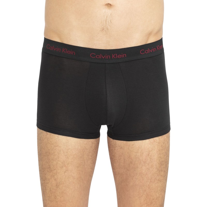 CalvinKlein_3erSet_LowRiseTrunks_Schwarz_mitverschiedenfarbigemWebbund
