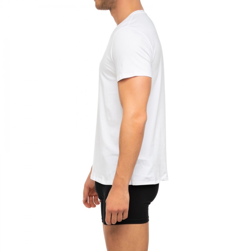 Boxerman_Herrenunterwäsche_Bodywear_Lacoste_2-er Set_TShirt_V-Ausschnitt_Weiß