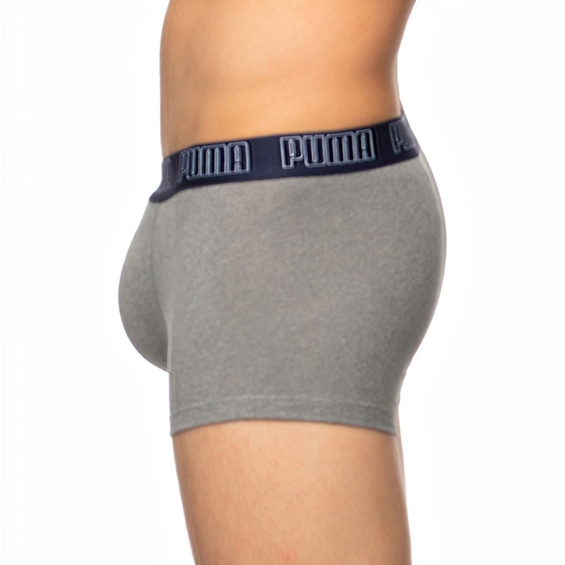 Boxerman_Herrenunterwäsche_Boxershorts_Puma_2-er Set_Basic Trunks_Blau Grau