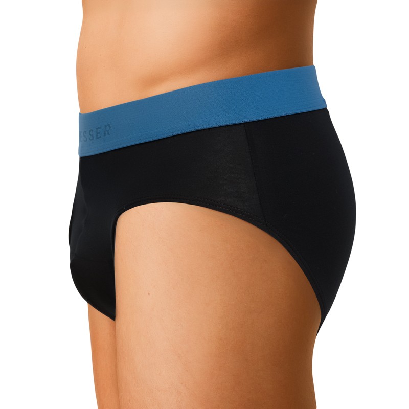 Boxerman_Schiesser_5-erSet_Slips_Schwarz_mit_verschiedenfarbigen_Webbund