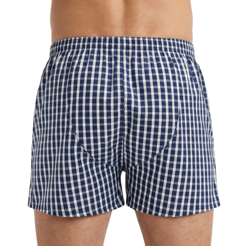 D.E.A.LInternational_Boxershorts_Dunkelblau_Weiß_kariert