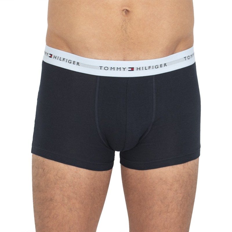 TommyHilfiger_3-erSet_Trunks_Blau_mitverschiedenfarbigemWebbund