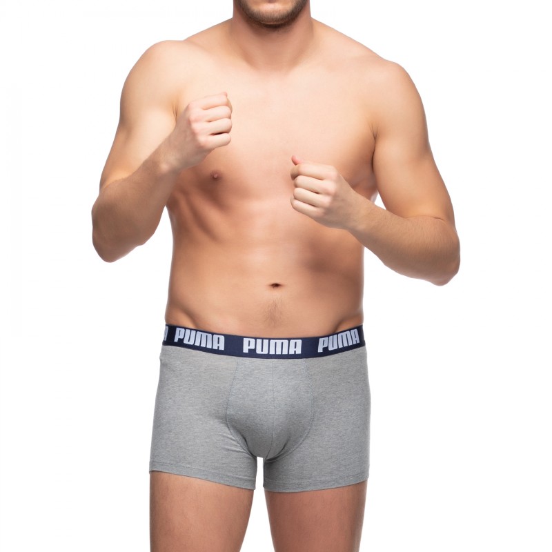 Boxerman_Herrenunterwäsche_Puma_2-er Set_Basic Boxer_Grau Dunkelblau