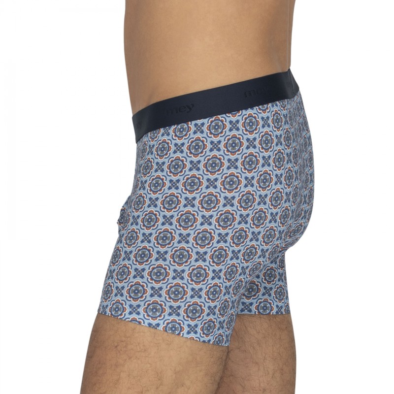 Boxerman_Mey_Trunks_Blau_mitgraphischemDesign