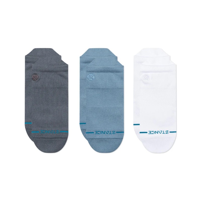 3-er Set_Stance_Füßlinge_Dunkelgrau_Blau_Weiß