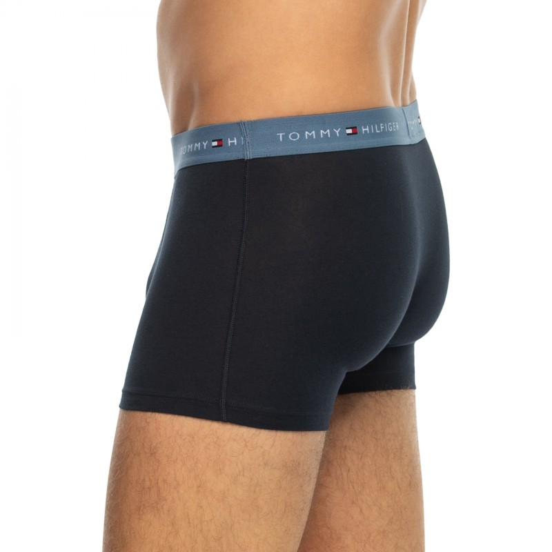 TommyHilfiger_3-erSet_Trunks_Blau_mitverschiedenfarbigemWebbund