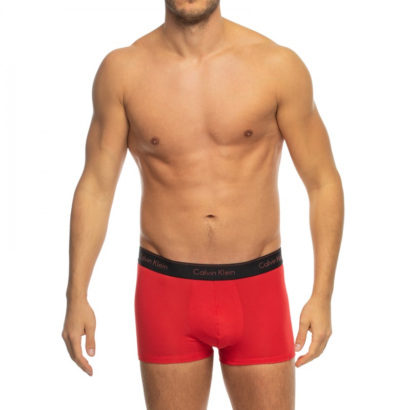CalvinKlein_3-erSet_Trunks_Schwarz&Rot