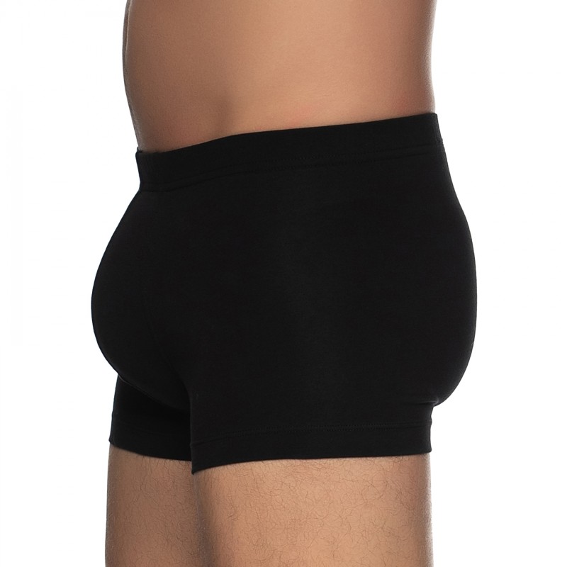 Boxerman_Herrenunterwäsche_Boxershorts_Schiesser_3-er Set_Trunks_Schwarz